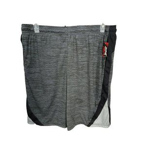Zone Pro XL gray‎ black silver Athletic Gym Running mens Shorts